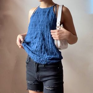 SOLD Y2K Halter Spaghetti Strap Tank Top